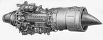 Турбогвинтовий авіаційний двигун: Принципова схема;  1 - вхідний пристрій;  2 - компресор;  3 - камера згоряння;  4 - турбіна;  5 - реактивне сопло;  6 - повітряний гвинт