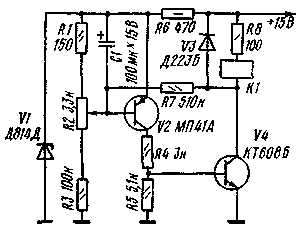 Датчик температури можна використовувати як захисний пристрій потужних транзисторів від перегріву