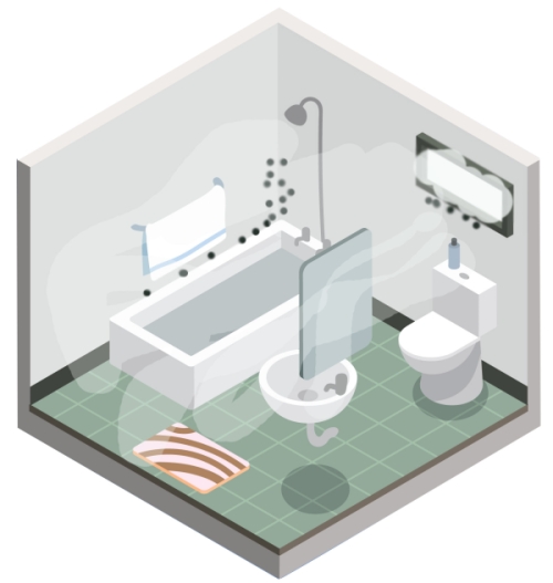 Причини установки вентилятора у ванних і санвузлах