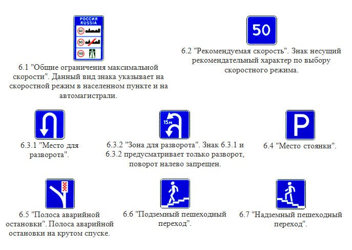 Є знаки для пішоходів з позначення пішохідних переходів та інформацією автобусних зупинок і номером маршрутів