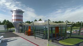Аеропорт Водоходи - візуалізація   Інвестор має намір створити аеропорт, який перетвориться в конкурента празького аеропорту Рузине, головних повітряних воріт Чеської Республіки