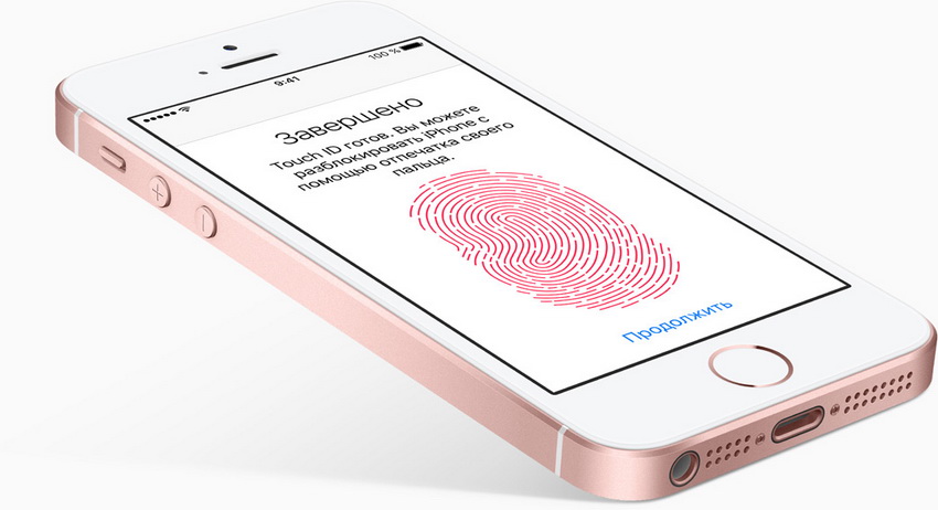 Як і шостий «Айфон», iPhone SE оснащений датчиком відбитка пальця Touch ID