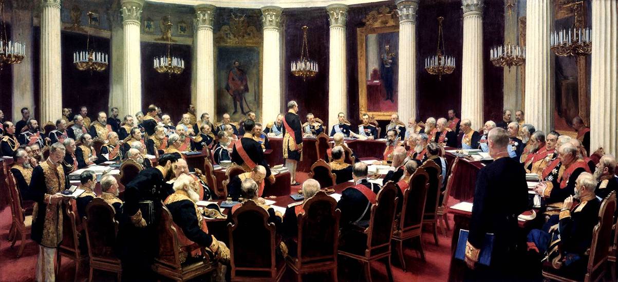 Куликова) Рєпін писав величезне полотно «Урочисте засідання Державної ради», що стало одним з найвищих досягнень російського живопису