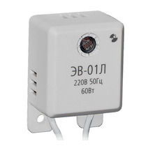Енергозберігаючий оптико-акустичний вимикач ЕВ-01Л використовується з лампами розжарювання потужністю не більше 60 Вт