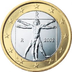 Також на монеті розташовані позначення: Італійської Республіки ( «IR»), Італійського монетного двору (маленька буква «R») і підпис художника Laura Cretara (стилізовані букви «LC»)