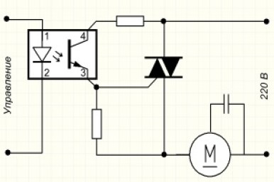 задати найменше значення напруги, що подається на навантаження;   для зниження рівня перешкод в мережі живлення застосувати додатковий шумоподавляющий конденсатор;   для «гасіння» імпульсів напруги, що виникають на висновках тиристора в процесі комутації активного навантаження, використовувати демпферний конденсатор;   даксімальний робочий струм тиристора повинен перевищувати робочий струм електродвигуна вентилятора в 4 рази;   номінальний струм плавкої вставки запобіжника повинен бути більше робочого струму вентилятора на 20%