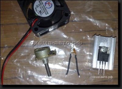 Термістор як термодатчик зміцнюється на блок двигуна або ж на радіатор