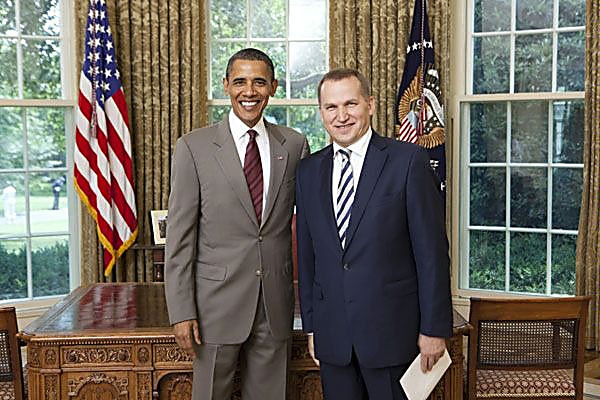 Барак Обама і Олександр Моцик